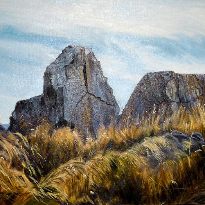 oil painting of Ancient Monuments