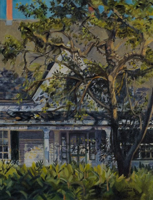 Oil painting of Island cottage by Joan