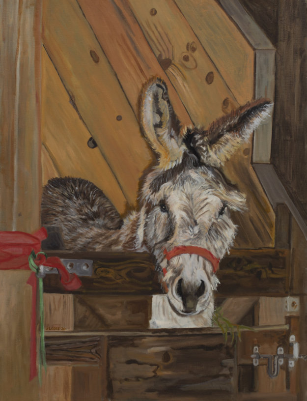 Icelandic Cashmere Goat oil Painting Image