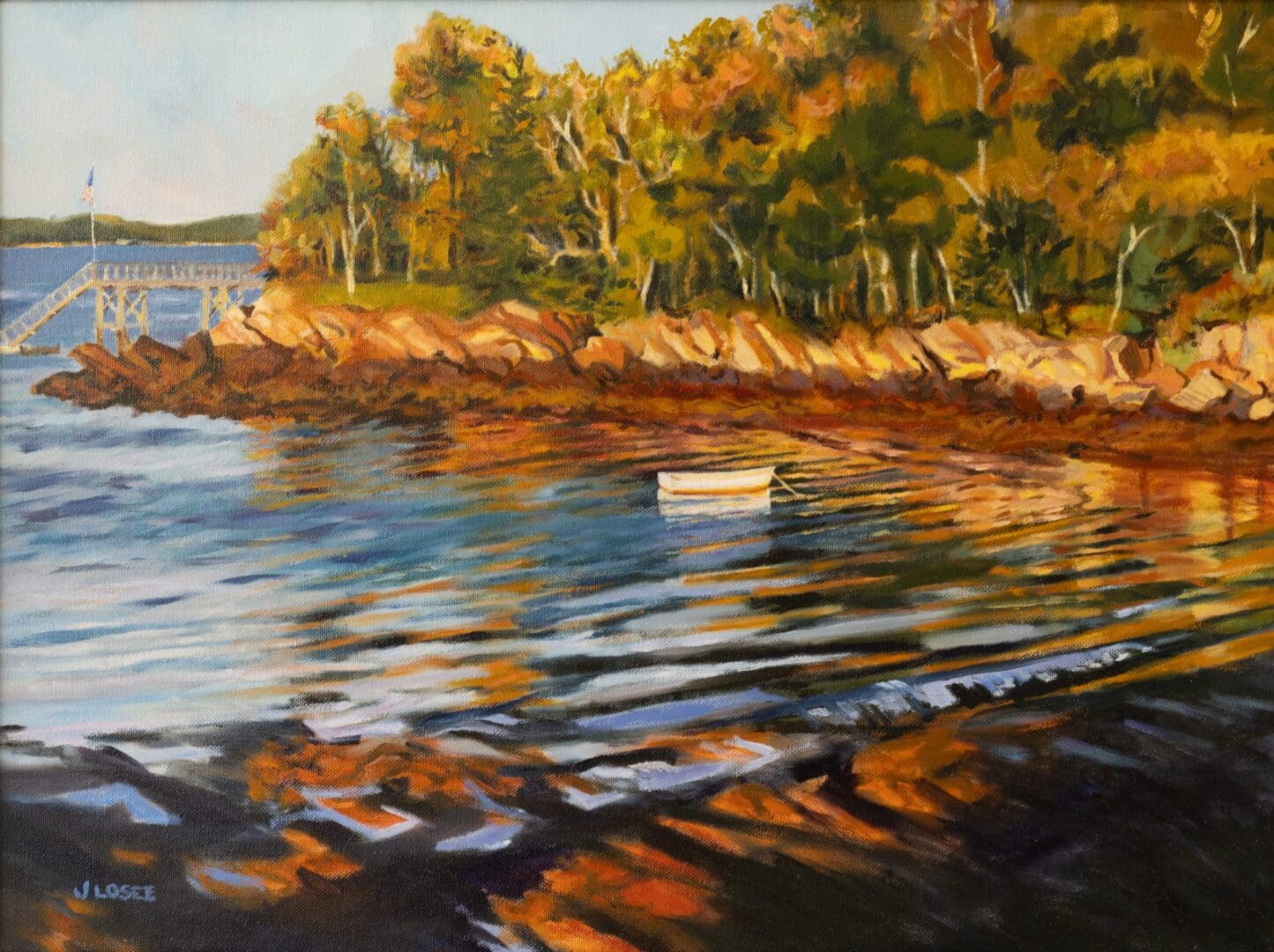 Hewe's Point at Dusk 24_x16_ Oil on Canvas