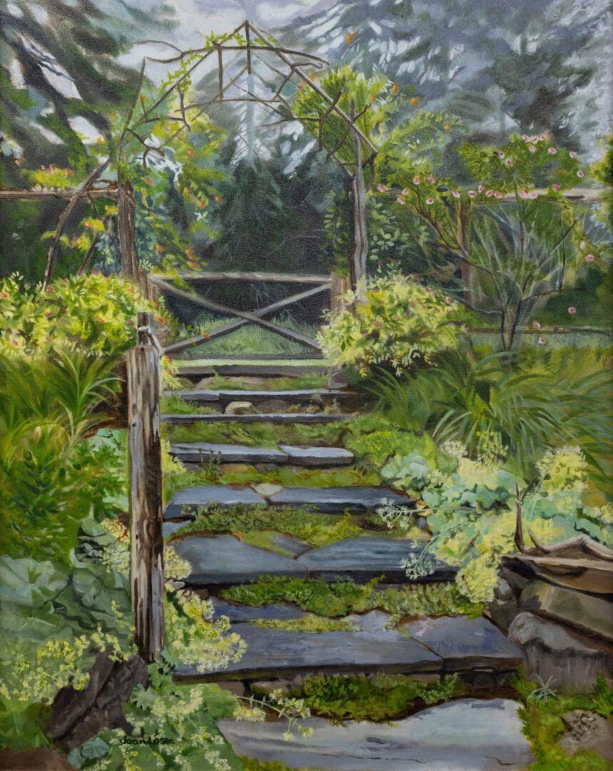 Island Garden 30_x36_ Oil on Canvas
