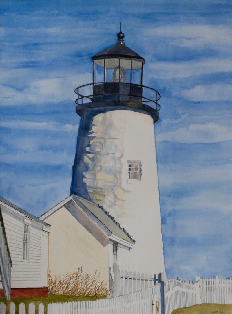 Lighthouse at Pemaquid Point 21.5_x29_ Watercolor