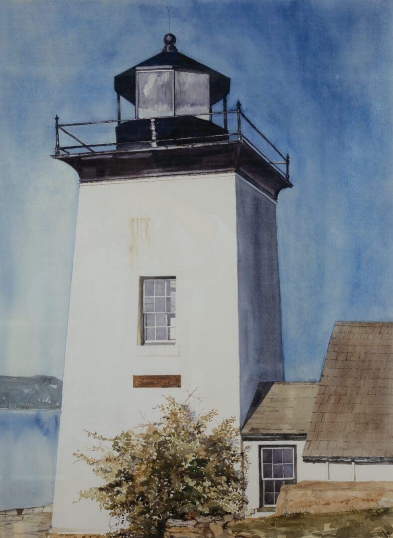 Lighthouse on Islesboro(print) 22_x30_ Watercolor