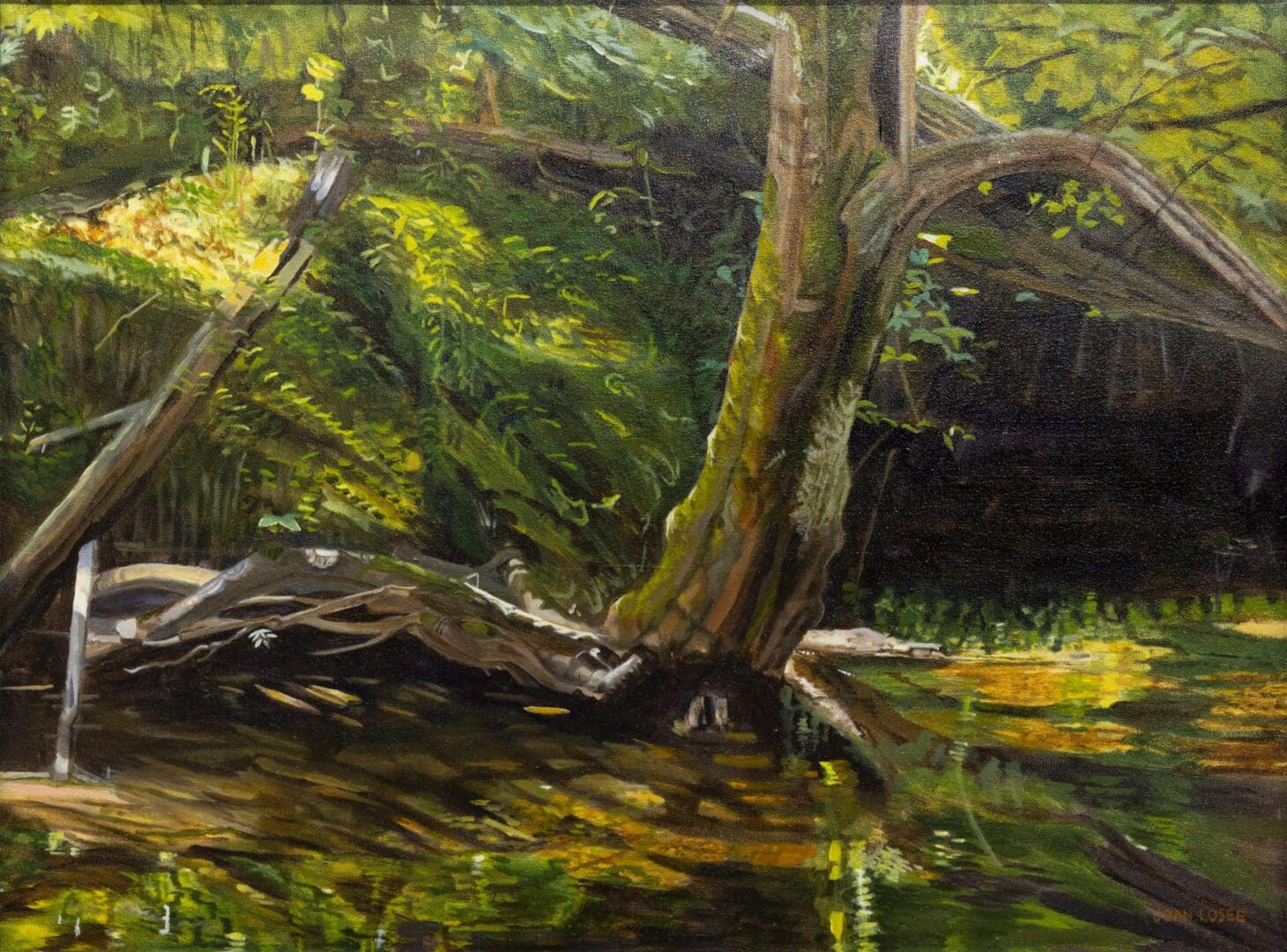 Mystical Wading Pool 24_x18_ Oil on Canvas