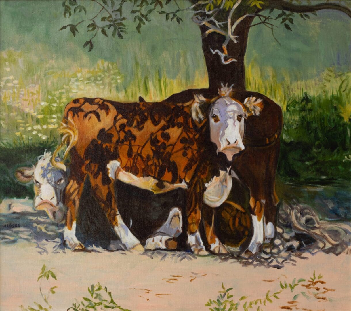 Resting in the Shade 28_x31_ Oil on Linen