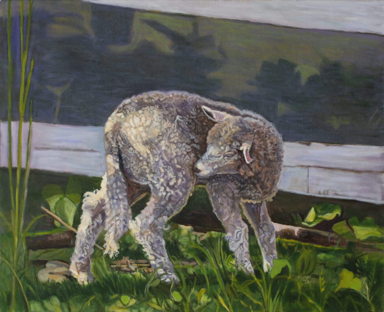 Spring Lamb 26_x32_ Oil on Linen