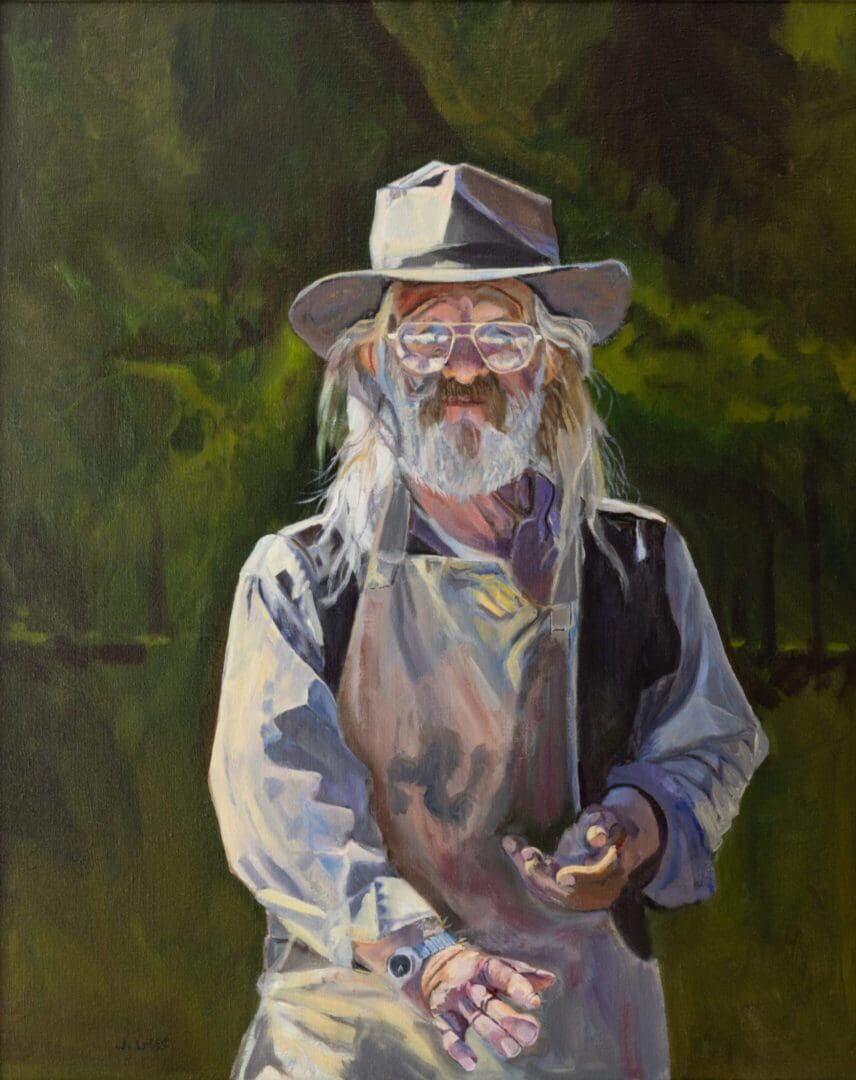 The Stonecutter 29.75_x23.5_ Oil on Linen