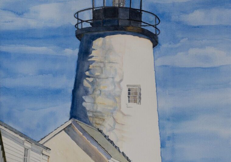 Lighthouse at Pemaquid Point 21.5_x29_ Watercolor