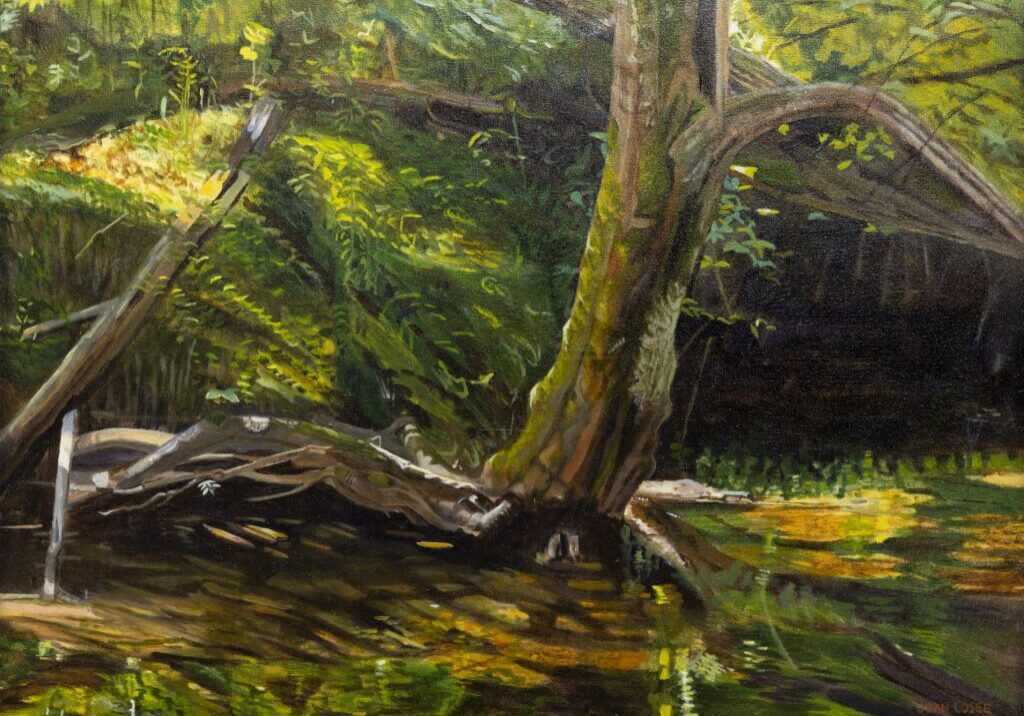 Mystical Wading Pool 24_x18_ Oil on Canvas