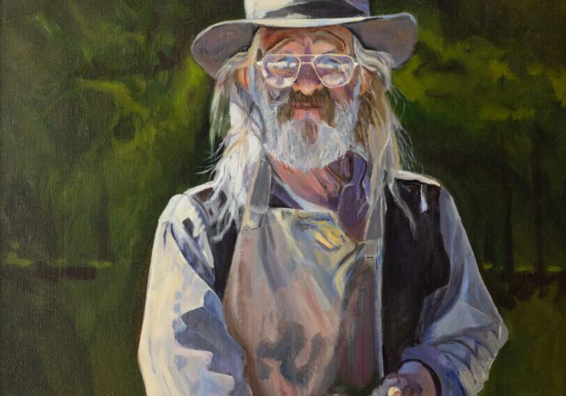 The Stonecutter 29.75_x23.5_ Oil on Linen